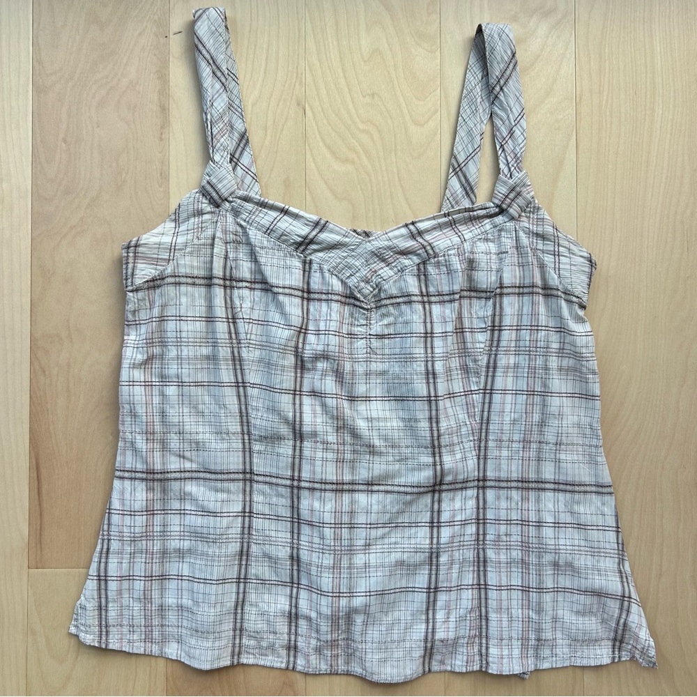 PLAID CAMI TOP - Picture 4 of 6